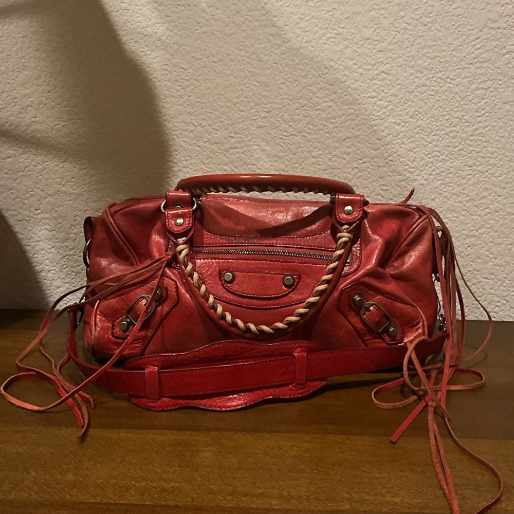 BALENCIAGA Lambskin Leather Small City Twiggy Bag - Picture 4 of 13